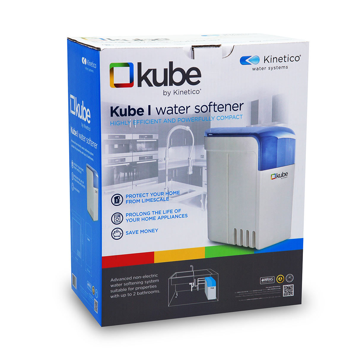 Kinetico Kube 1 Non-Electric Water Softener - For Households with up to 2 Bathrooms