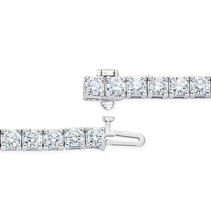 8ctw Diamond Tennis Bracelet, 18ct White Gold
