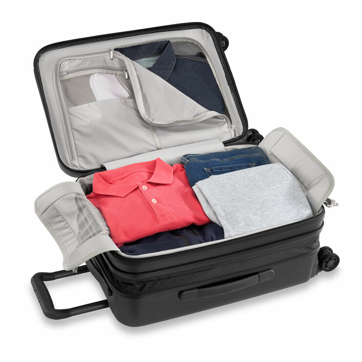 Domestic Carry-On Expandable Spinner, Black Domestic Carry-On Expandable Spinner, Black