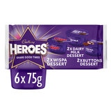 Cadbury Heroes Milk Chocolate Desserts 6 x 75g