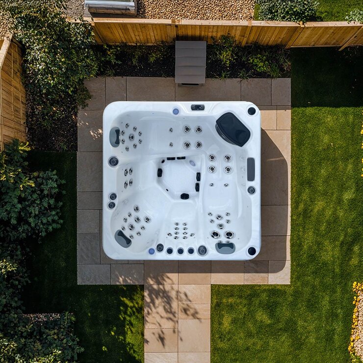 The Wellness Co Relax 9 57-Jet 5 Person Hot Tub - Delivered and Installed