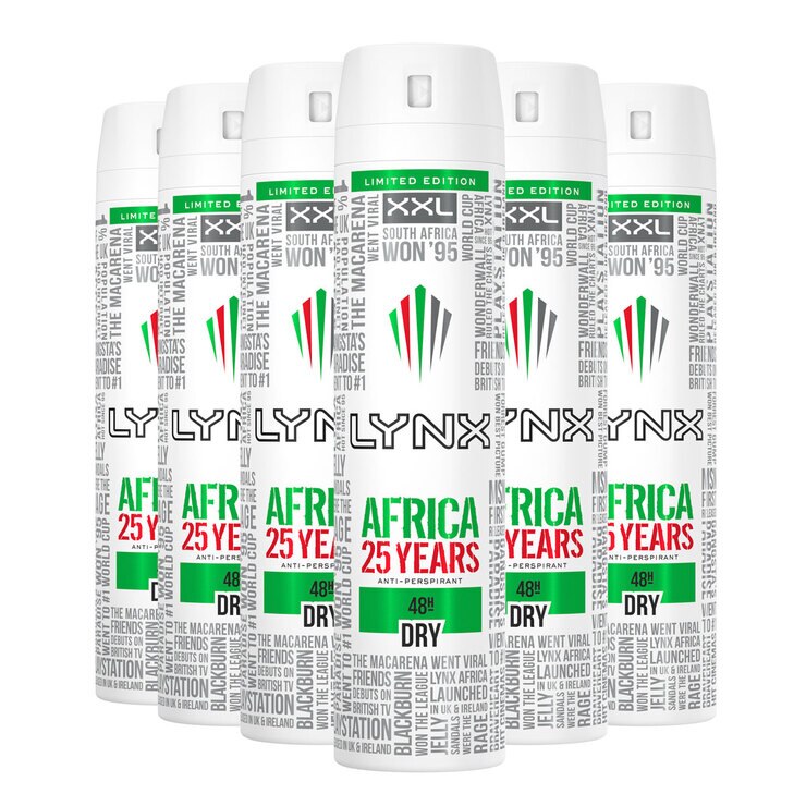 Lynx Antiperspirant in 2 Varieties, 6 x 250ml Costco UK