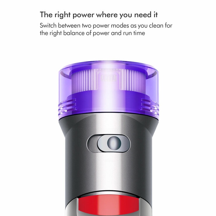 Image of Dyson V8 Absolute describing power modes