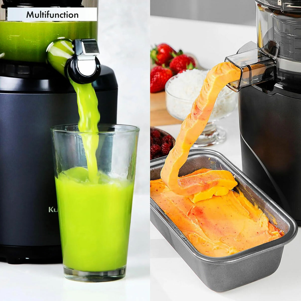 Lifestyle image of Kurvings AUTO6 Hands Free Juicer multifunctional