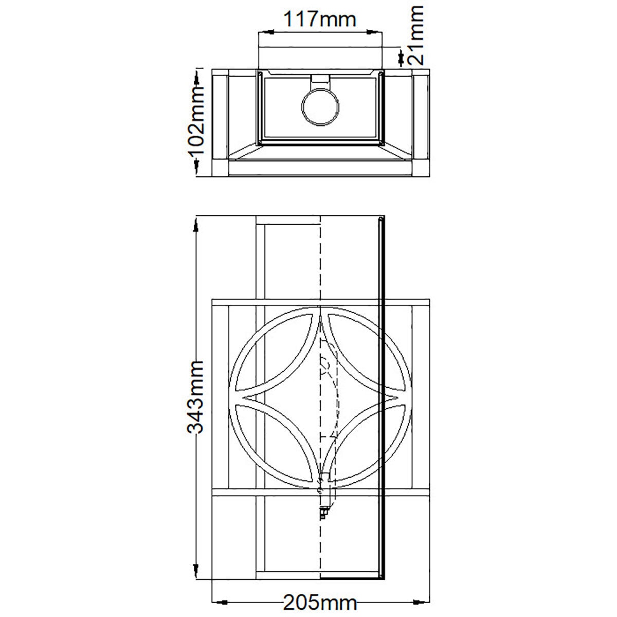 Remy 1 Light Wall Light