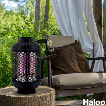 Haloo Outdoor Rotating Electric Patio Heater Lantern