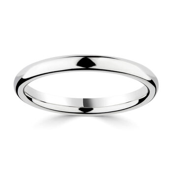 2.5mm Luxury Court Wedding Ring, Platinum