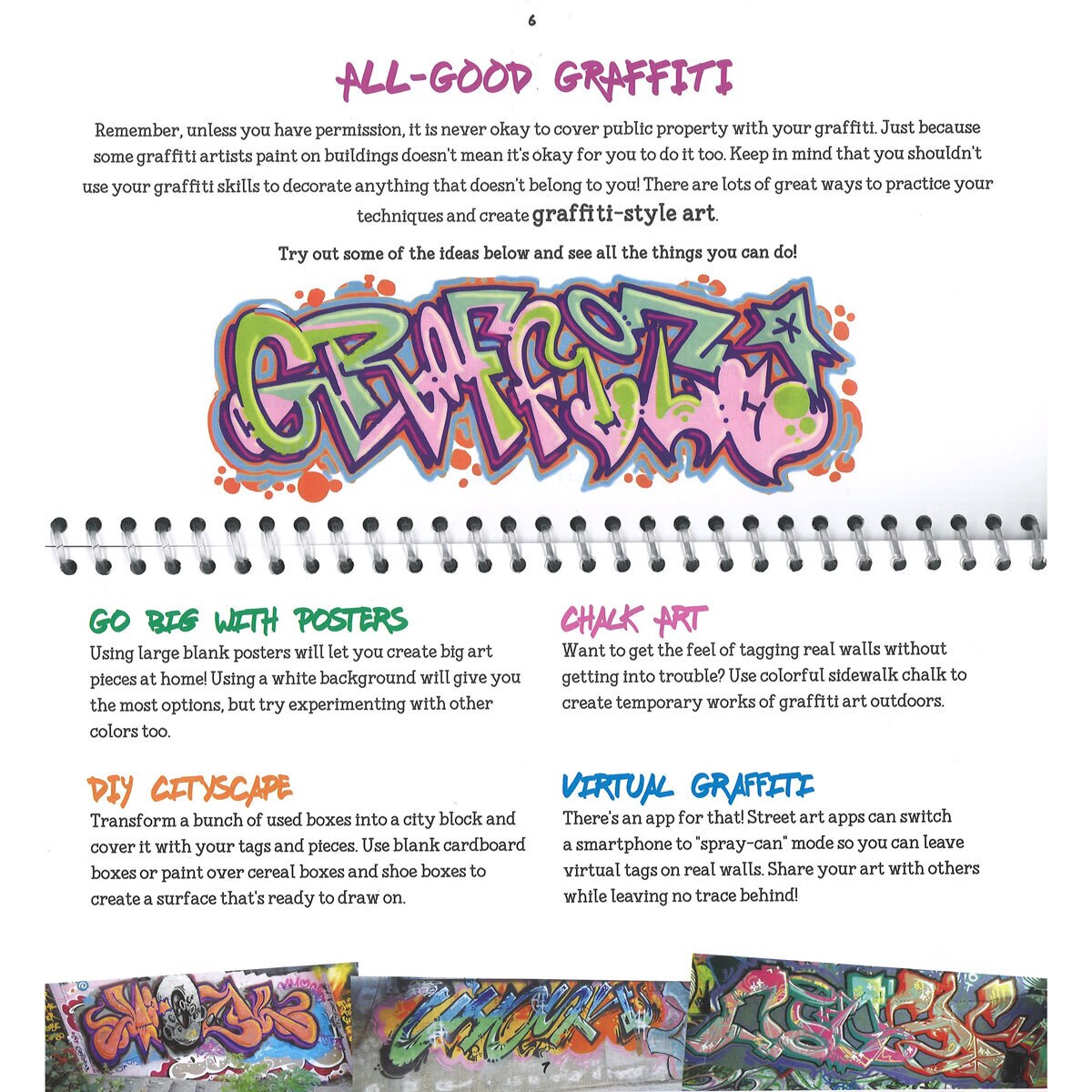 Page spread of Graffiti