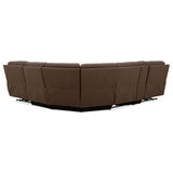 Gilman Creek Justin Brown Fabric Power Reclining Sectional Sofa