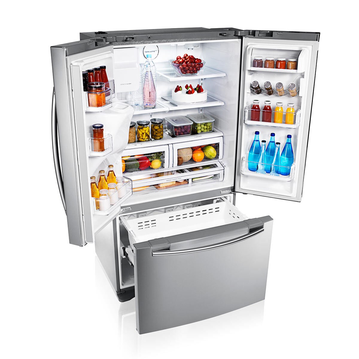 Samsung RFG23UERS1/XEU, French Door Fridge Freezer 75/25 A+ Rating in Stainless Steel Costco UK