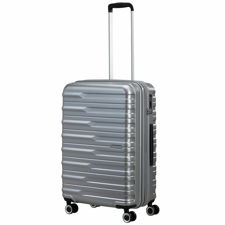 American Tourister 3pc Luggage Set Spinner Case In Silver