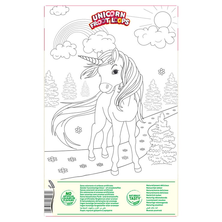 back of pack colouring in template