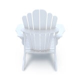 Leisure Line Adirondack Faux Wood Garden Chair in White