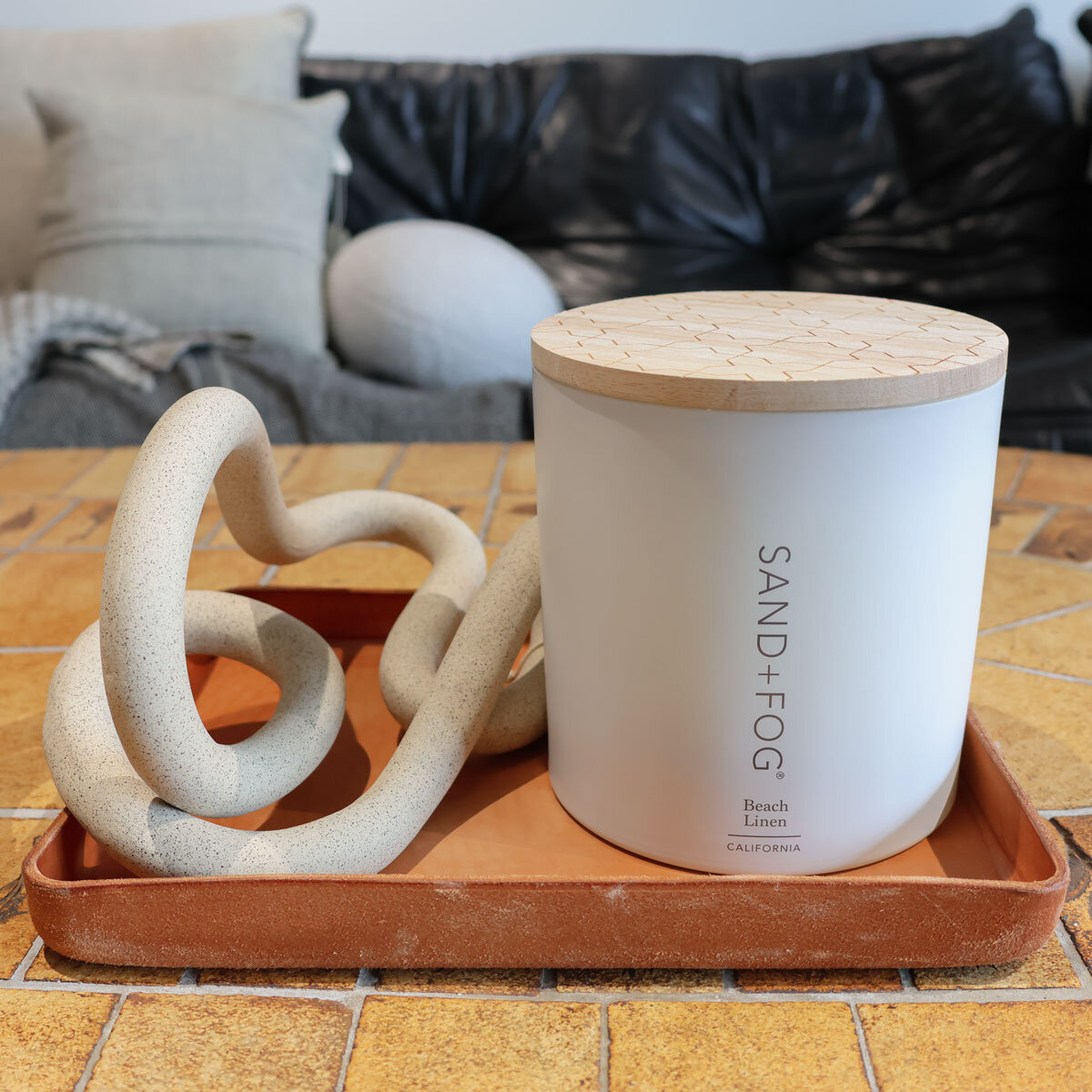 Sand & Fog Fragranced Candle, 1.5kg in Beach Linen