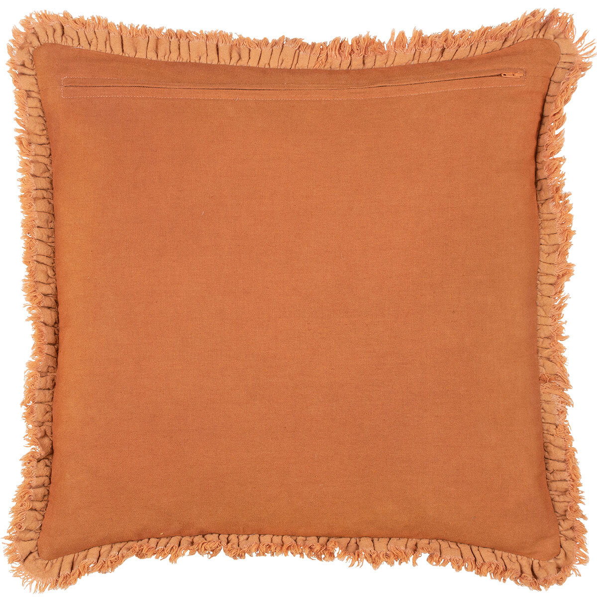 Furn Bertie Velvet Feather Fill Cushion 2 Pack in Rust, 45 x 45 cm