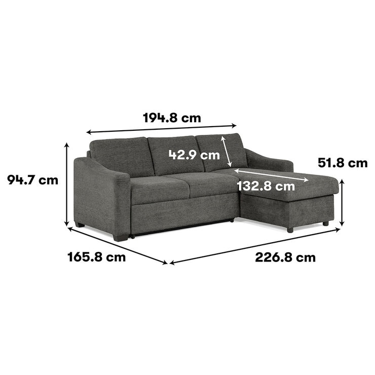 Coddle Aria Fabric Convertible Sectional