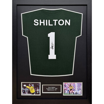 Peter Shilton Signed Framed Goalkeeper Shirt