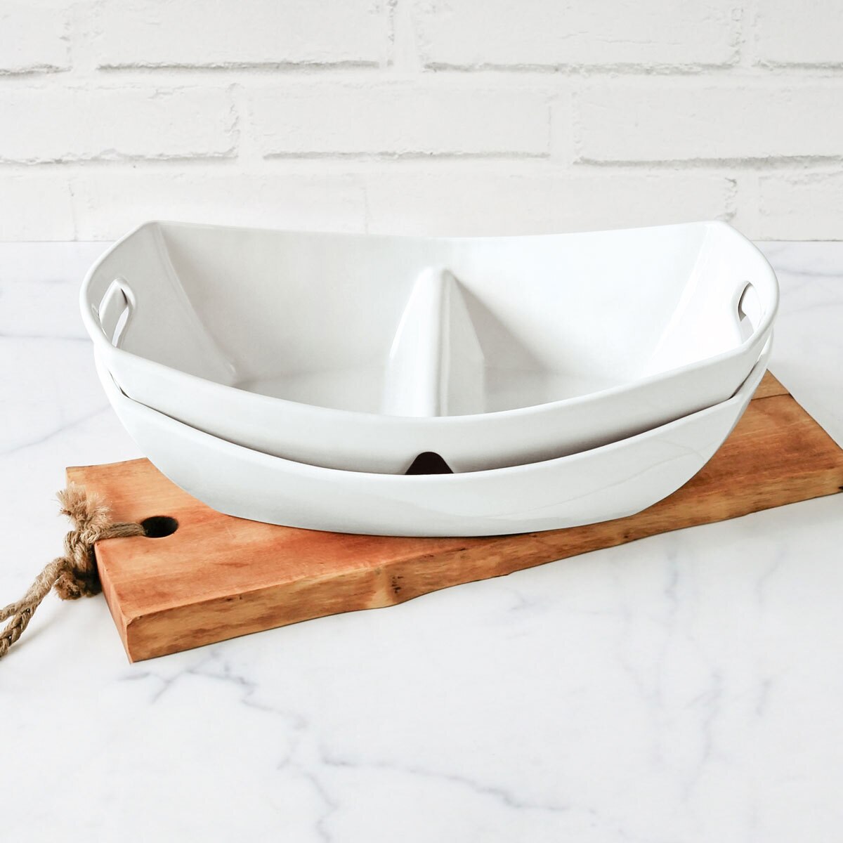 Over & Back Stoneware 2 Piece Serving Set Costco UK