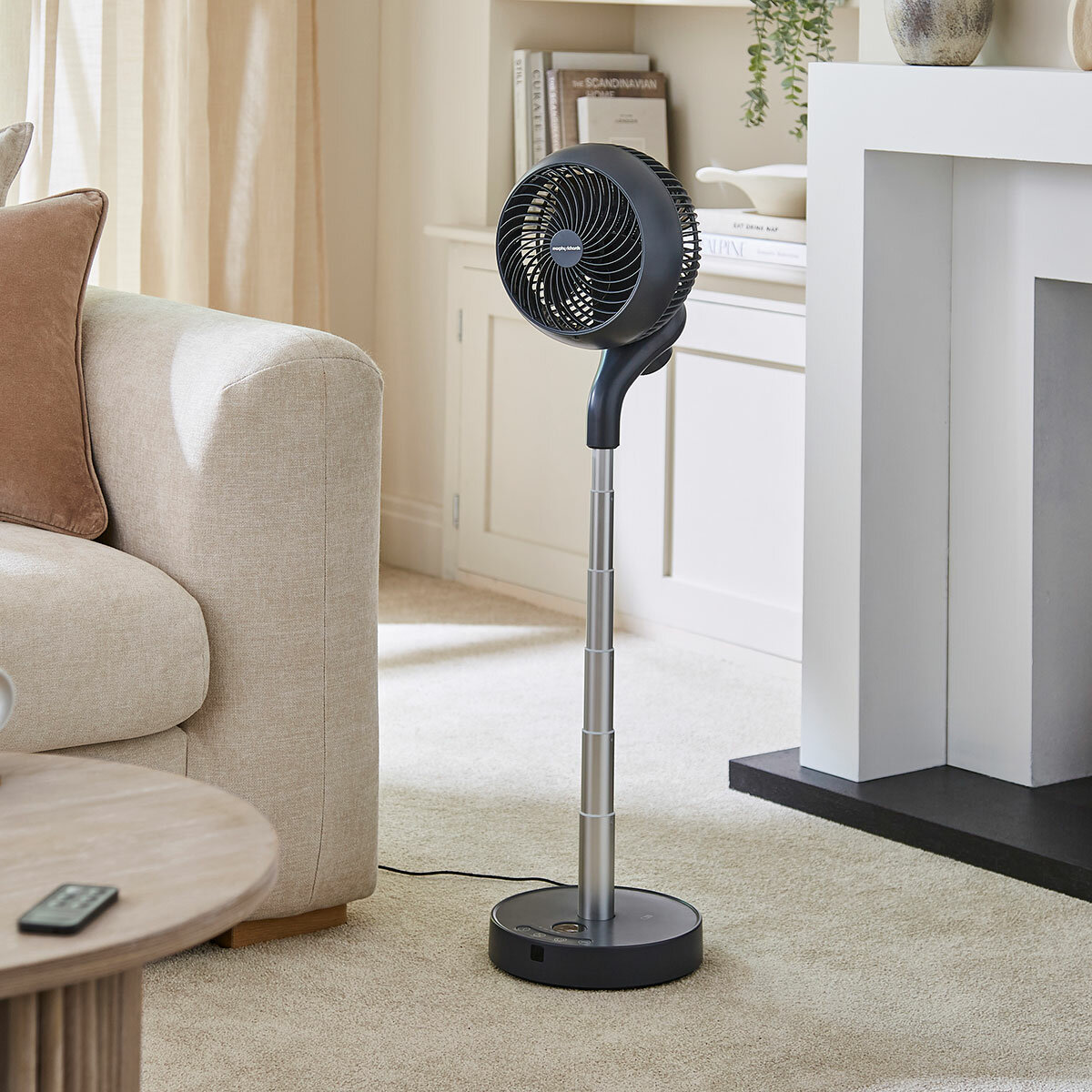 Lifestyle image of fan in living room