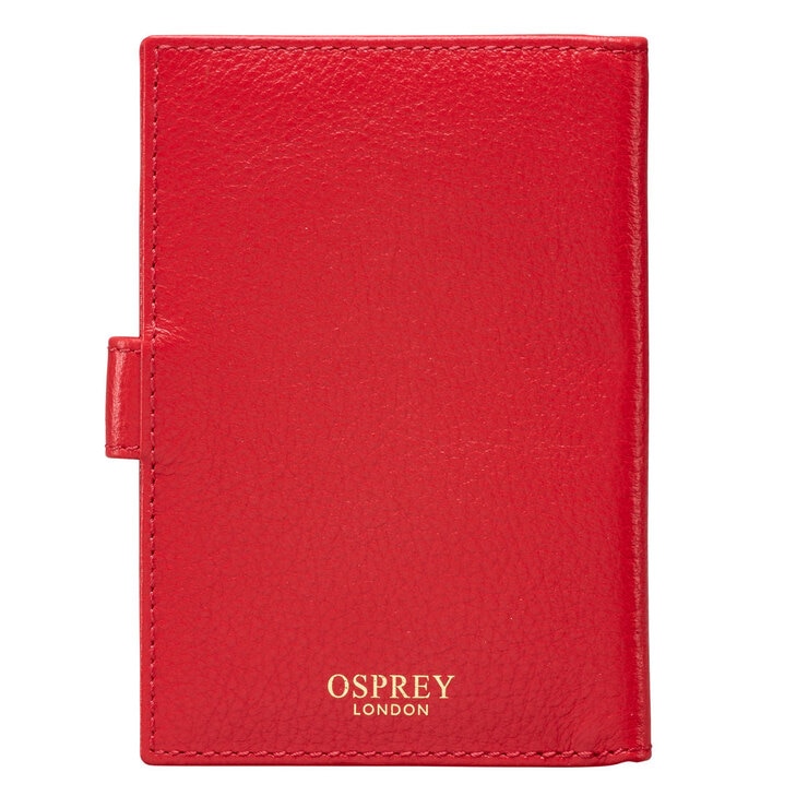 Osprey London Tilly Leather Passport Holder, Red Costco UK