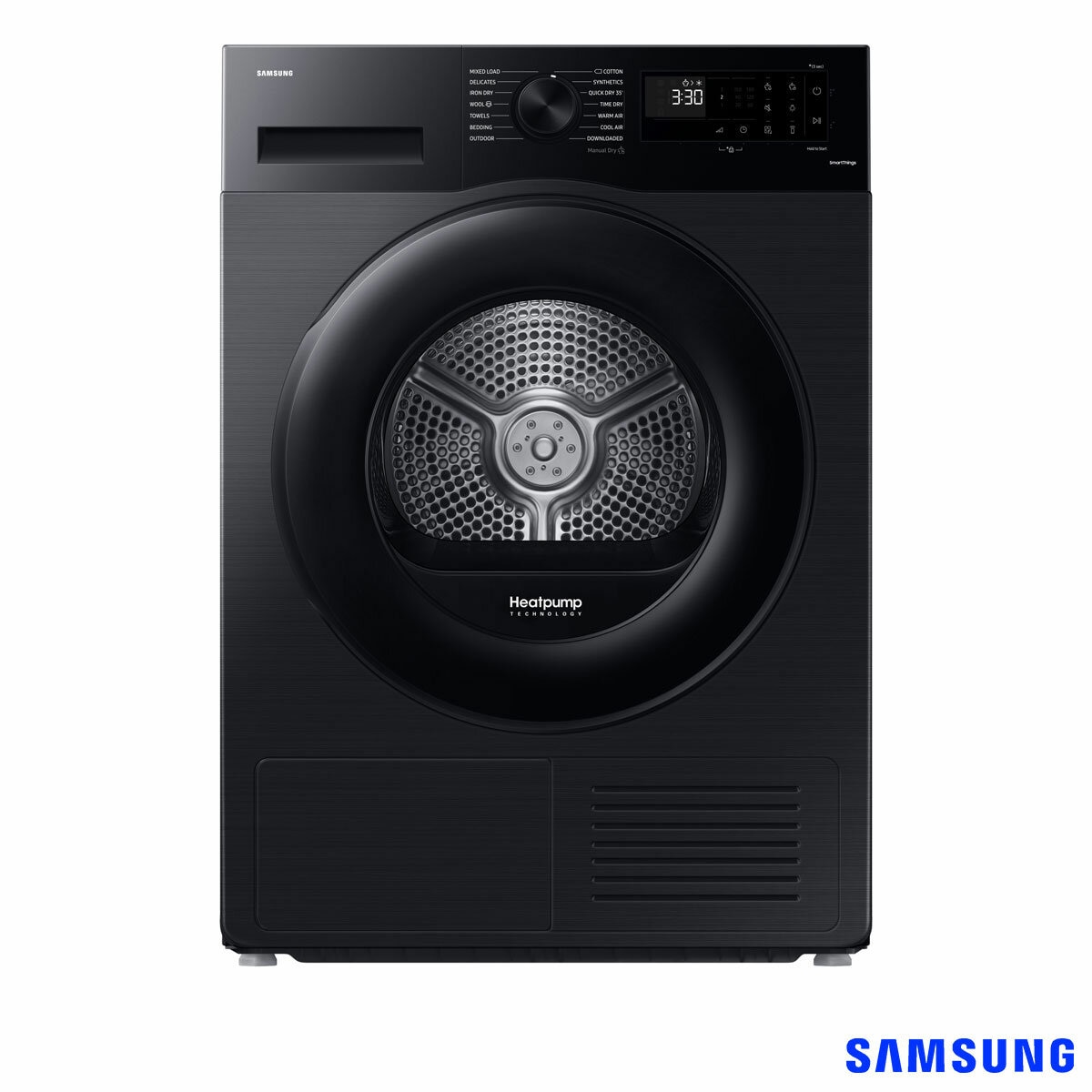 Samsung Series 5, DV90CGC0A0ABEU 9kg Heat Pump Tumble Dryer, A++ Rated in Black