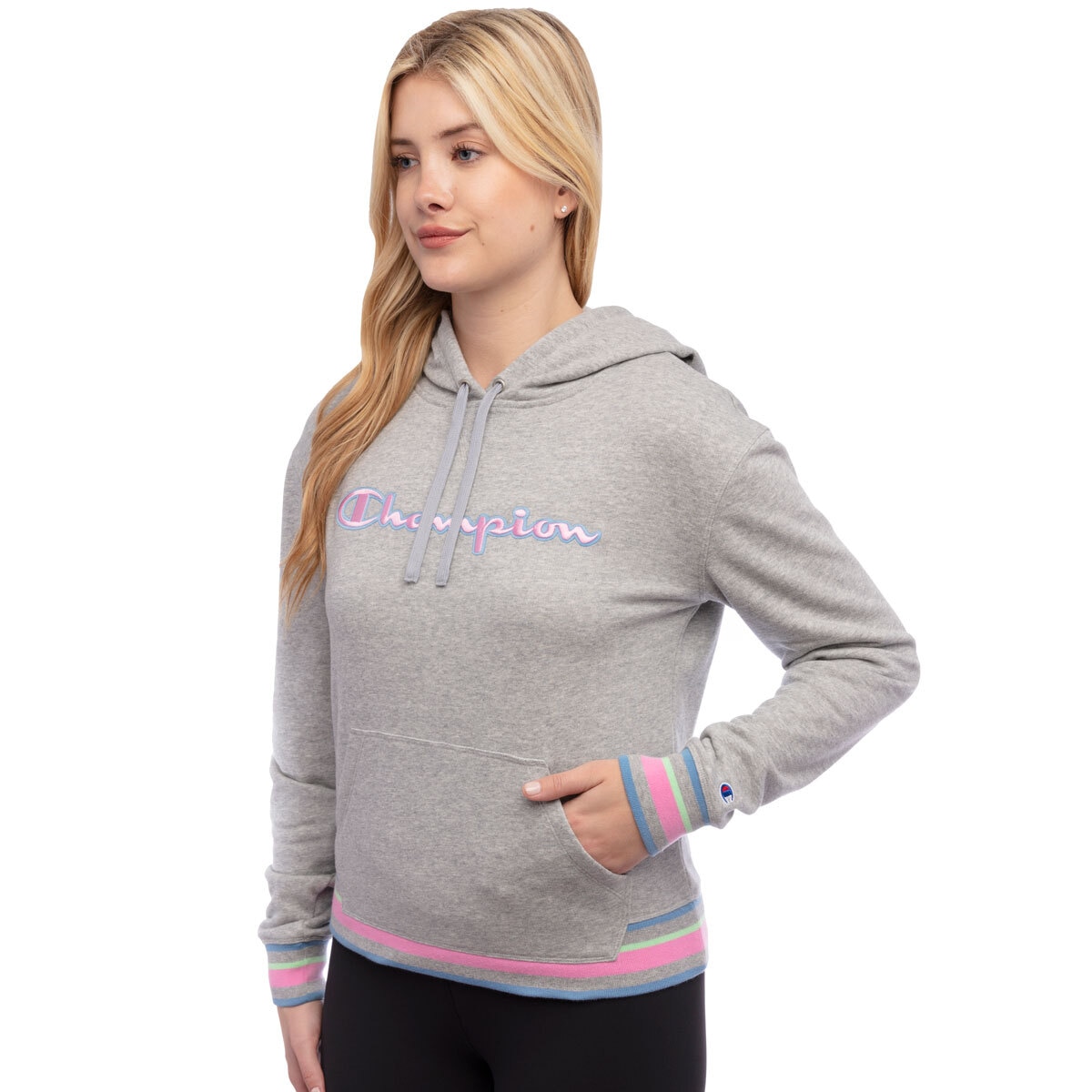 Champion Women’s Pullover Hoody in Grey