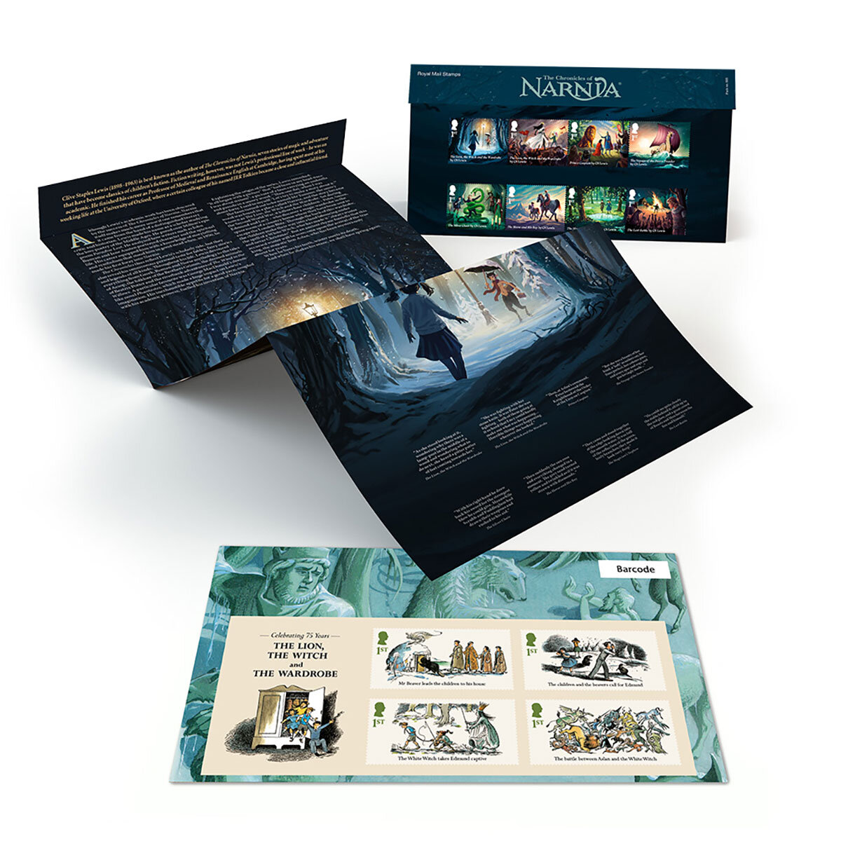 The Chronicles of Narnia Stamps Presentation Pack from Royal Mail