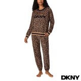 DKNY Ladies Fleece Lounge Set in Animal Print DKNY Ladies Fleece Lounge Set in Animal Print