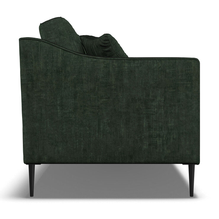 Aspen Velvet 3 Seater Sofa, Green