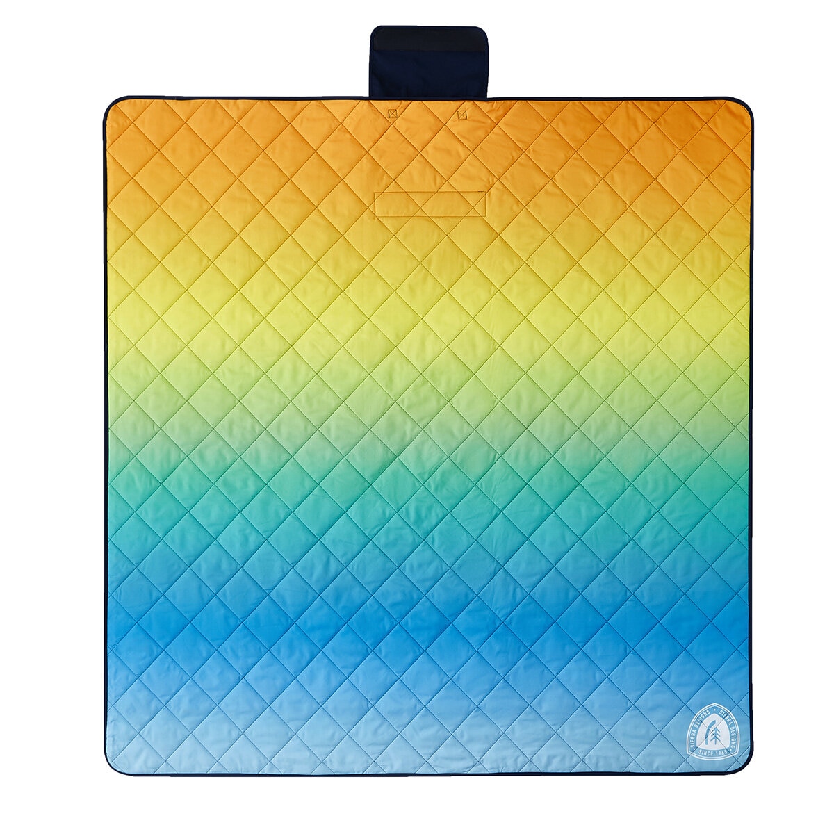 Sierra Designs Waterproof Outdoor Tote Blanket in Ombre Rainbow, 182 x 182 cm