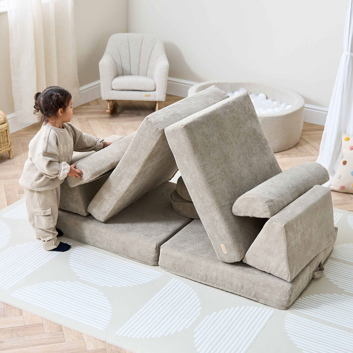 Tutti Bambini Playrama Montessori Play Sofa in Beige