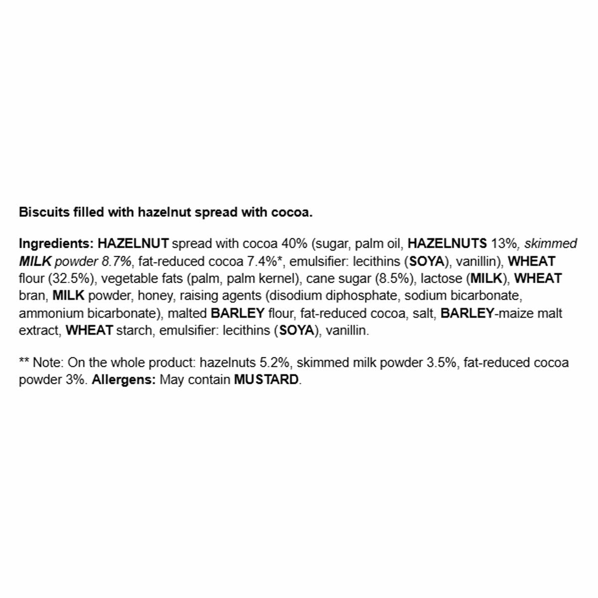 Ingredients Ingredients