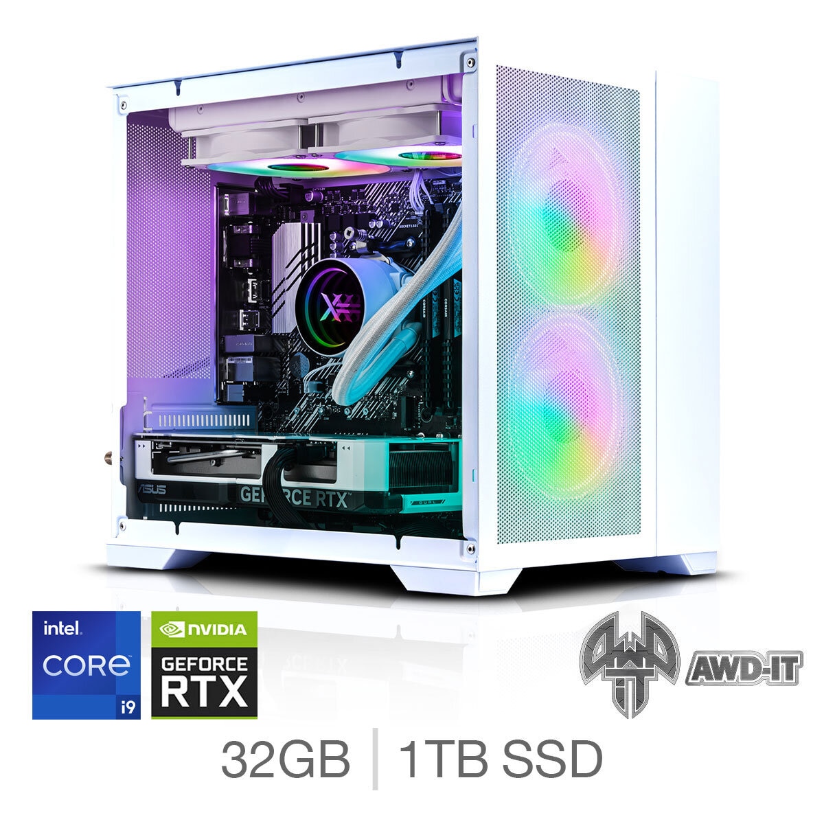 Intel i9 11900kf, RTX 4060ti Gaming PC (Available Now) – Lightning