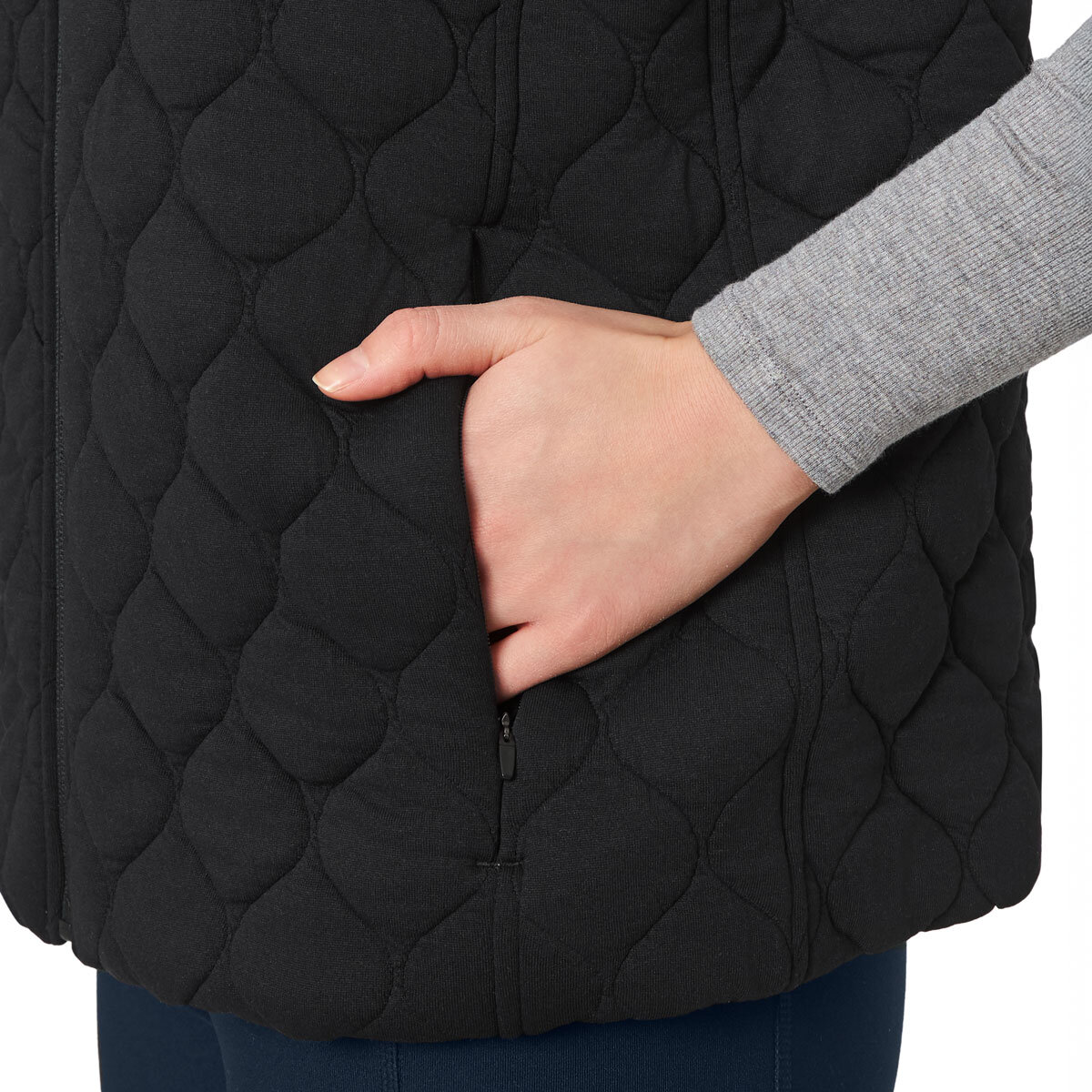 Kirkland Signature Women's Quilted Vest in Black