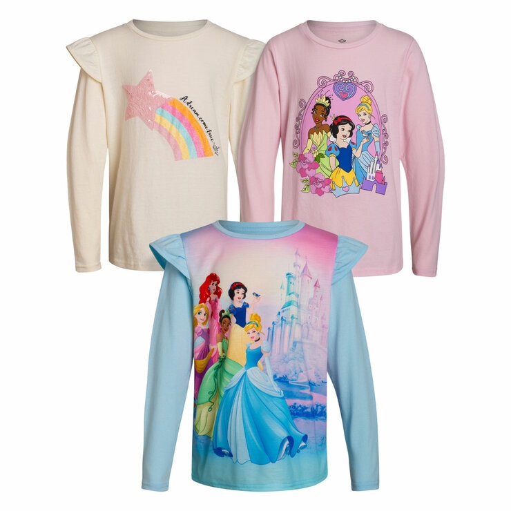 Character Long Sleeve Tee 3pk Character Long Sleeve Tee 3pk