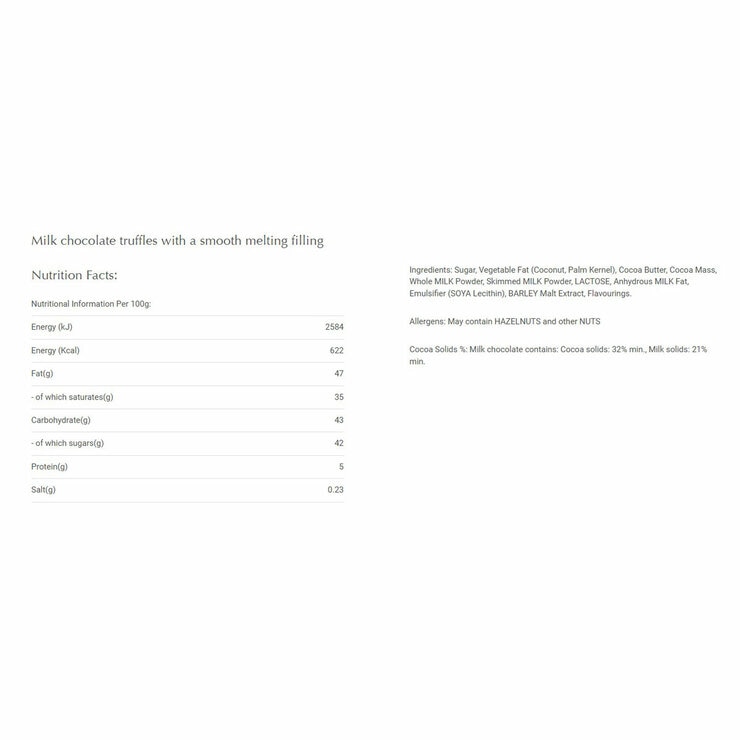 Lindt Lindor Milk Chocolate Truffles, 600g