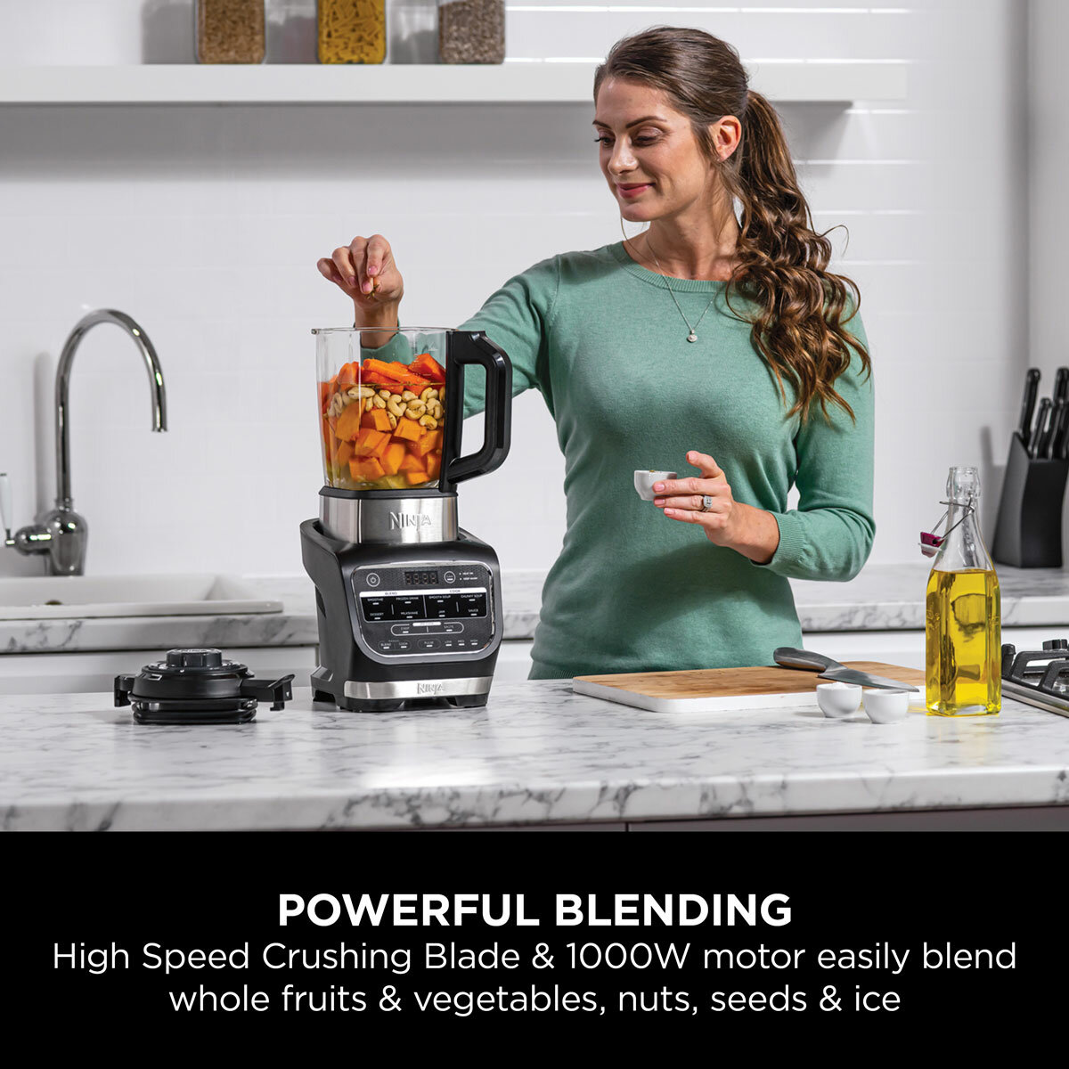 Lifestyle image of Ninja Foodi Blender & Soup Maker making soup Lifestyle image of Ninja Foodi Blender & Soup Maker making soup