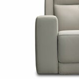 Simon Li Wren Light Grey Leather Power Reclining Armchair with Power Headrest Simon Li Wren Light Grey Leather Power Reclining Armchair with Power Headrest
