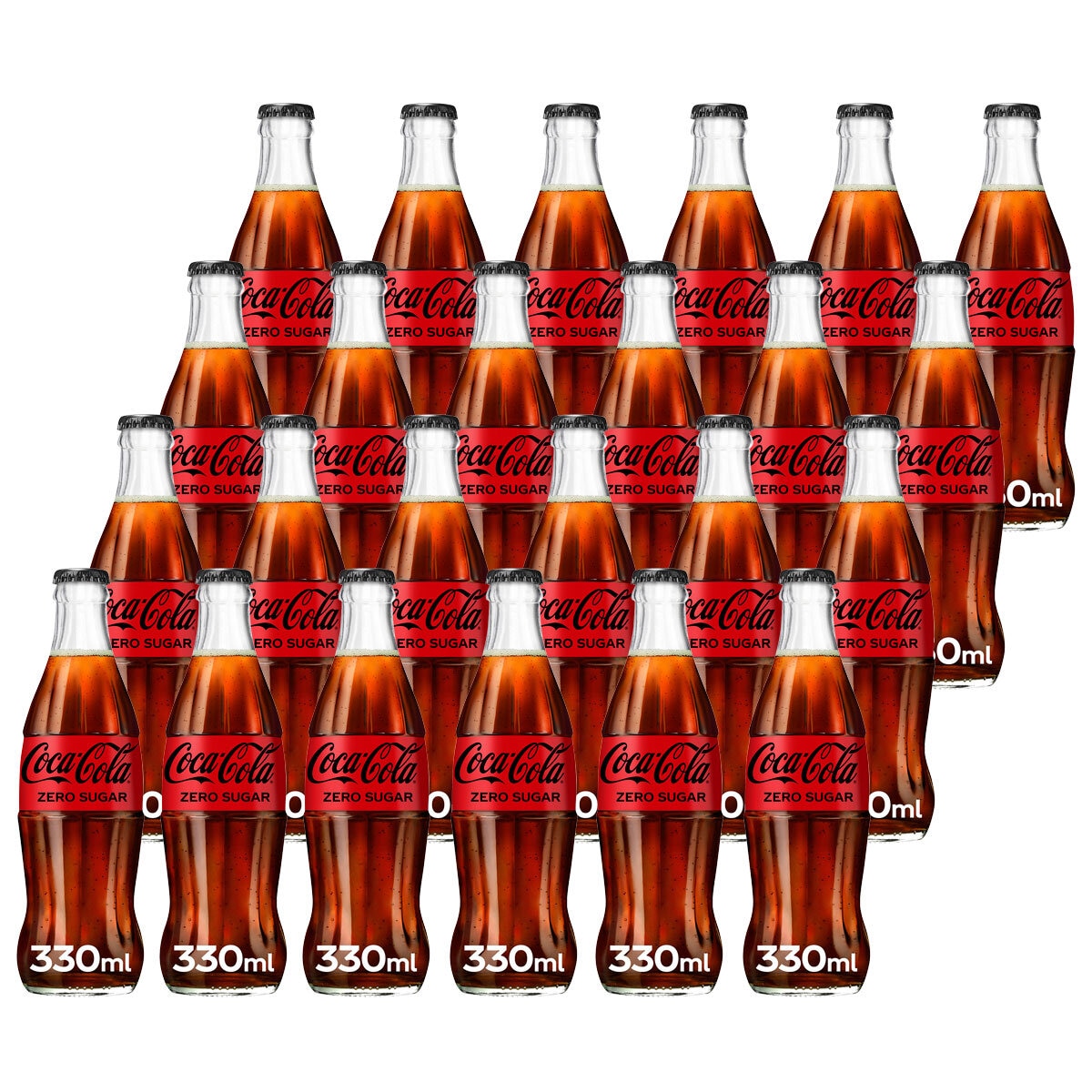 Coca-Cola Zero Soft Drink Can 330ml Pack of 24