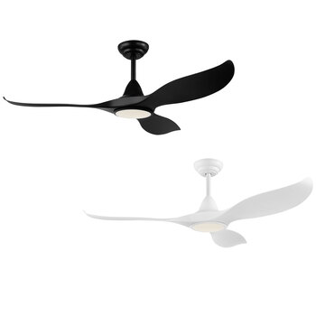 Eglo Cirali 3 Blade (132cm) Indoor Ceiling Fan with DC Motor, LED Light and Remote Control, available in 2 Colours