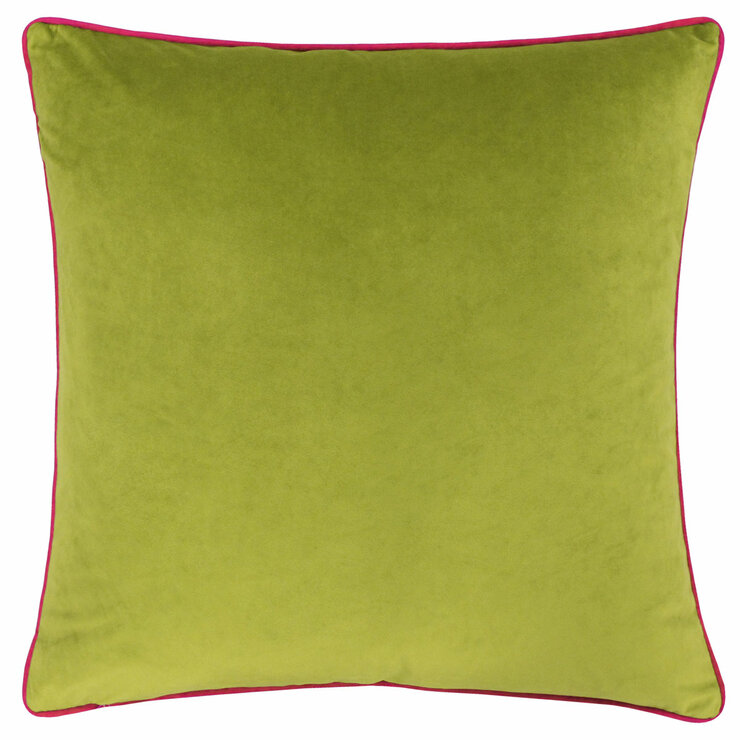 Furn Meridian Green Velvet Feather Fill Cushion, 45 x 45 cm