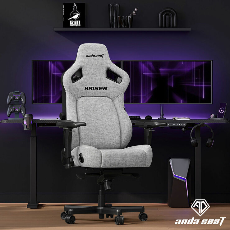 Andaseat Kaiser 4 Chair, Grey - Lifestyle Andaseat Kaiser 4 Chair, Grey - Lifestyle
