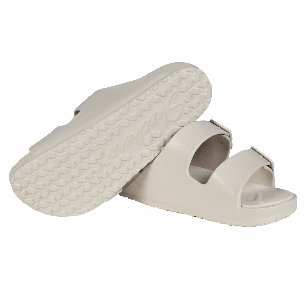 Skechers Ladies Cali Breeze Arch Comfort Sandal in Natural