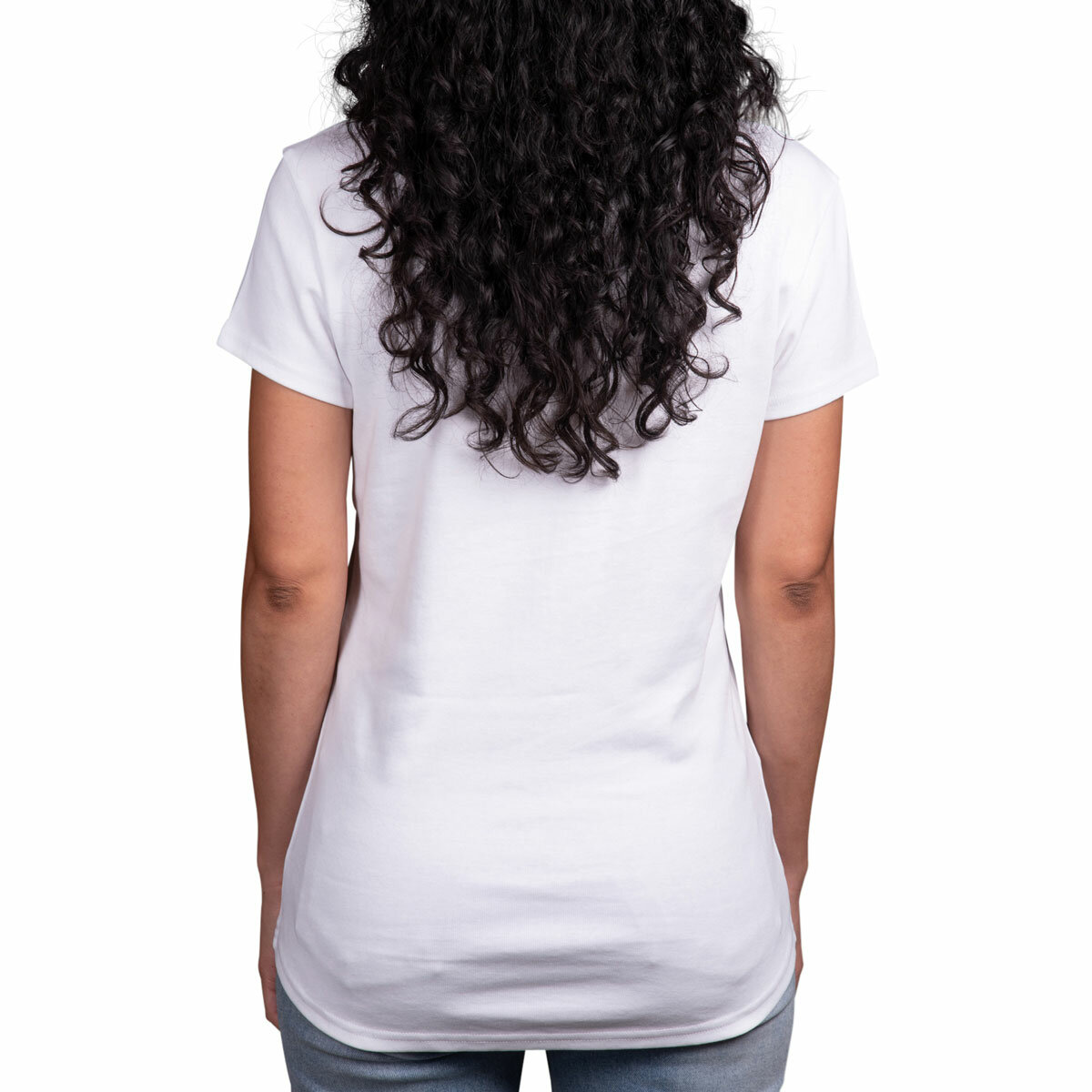 Kirkland Signature Ladies Scoop Neck Pima Tee in White