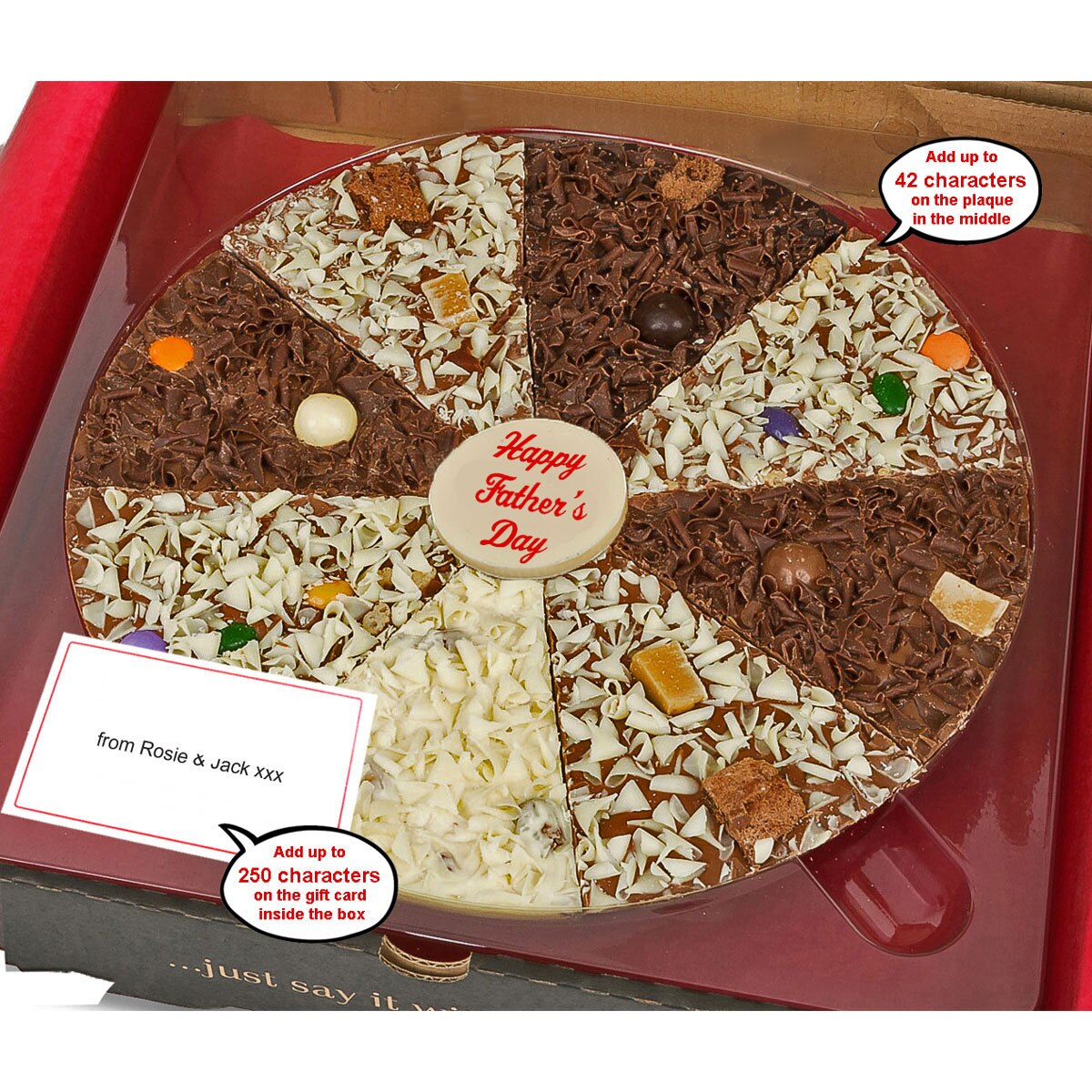 The Gourmet Chocolate Pizza Company Personalised Delicious Dilemma Pizza 10 Inches Costco Uk