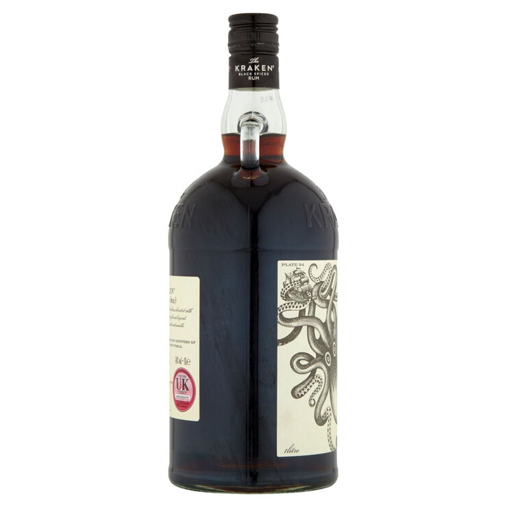 The Kraken Black Spiced Rum, 1L Costco UK