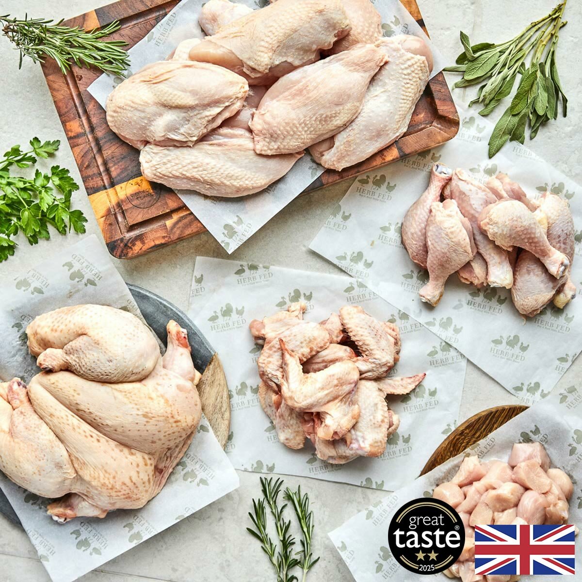 Herb Fed Free Range BBQ Chicken Box, 9kg