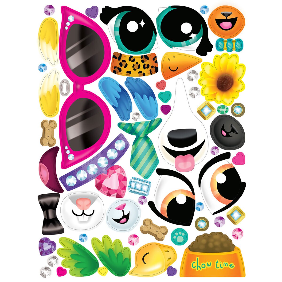 Create a Face Sticker Activity Book Assortment Crazy Pets Create a Face Sticker Activity Book Assortment Crazy Pets