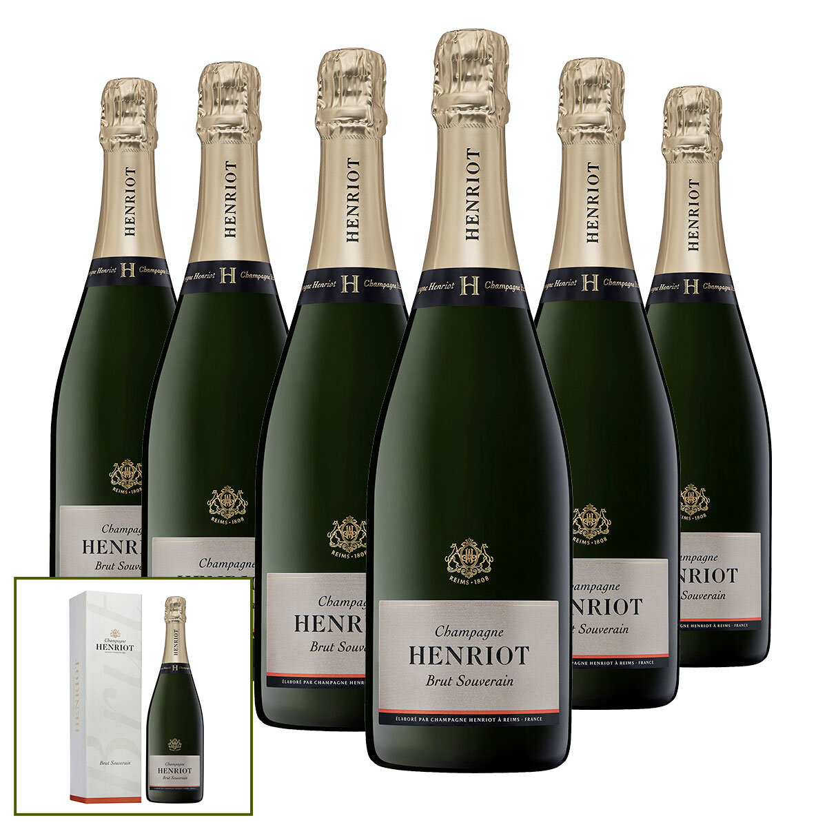 6 Bottles of Henriot Champagne