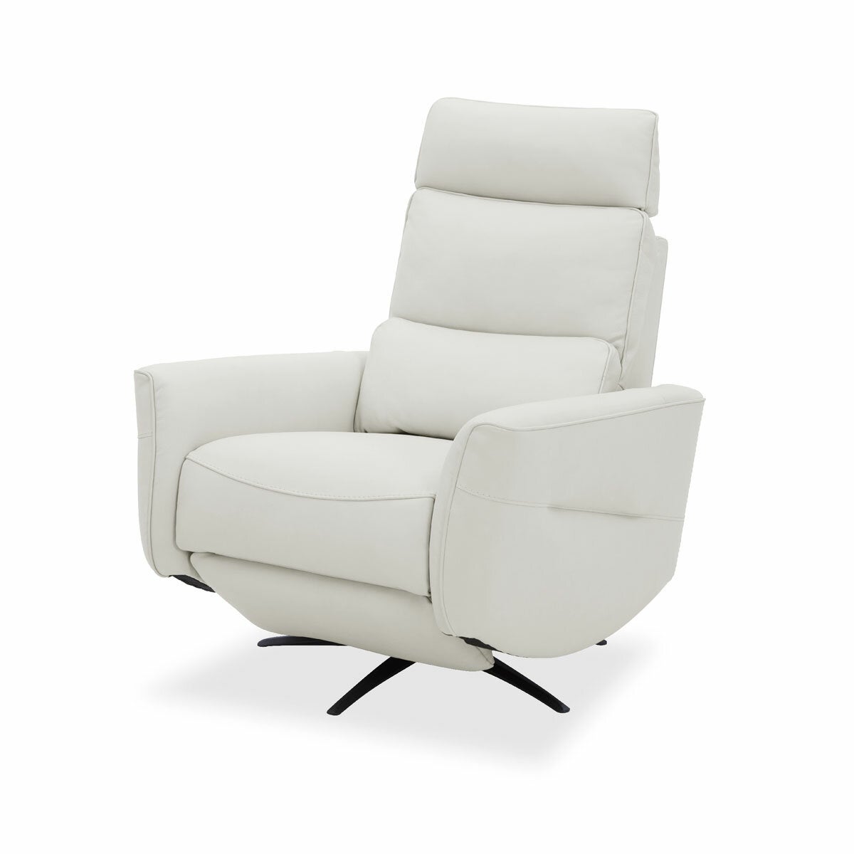 Aiden & Ivy Elton Cream Leather Manual Reclining Chair Aiden & Ivy Elton Cream Leather Manual Reclining Chair